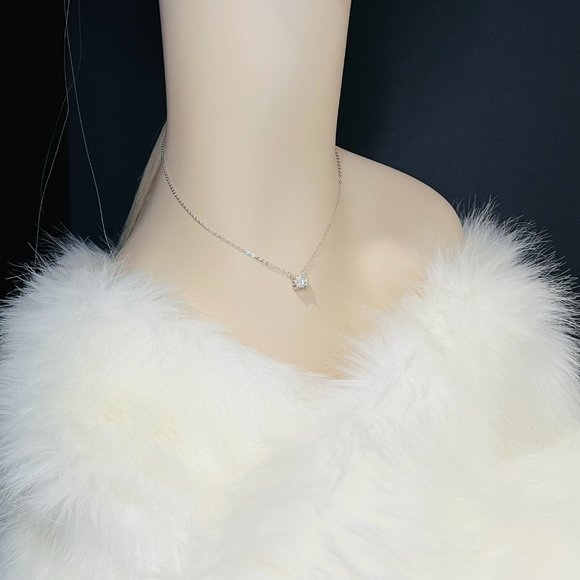 Certified 1ct. t.w. Brilliant Cut Diamond Necklace 18k Gold over Italy Silver - Picture 7 of 16